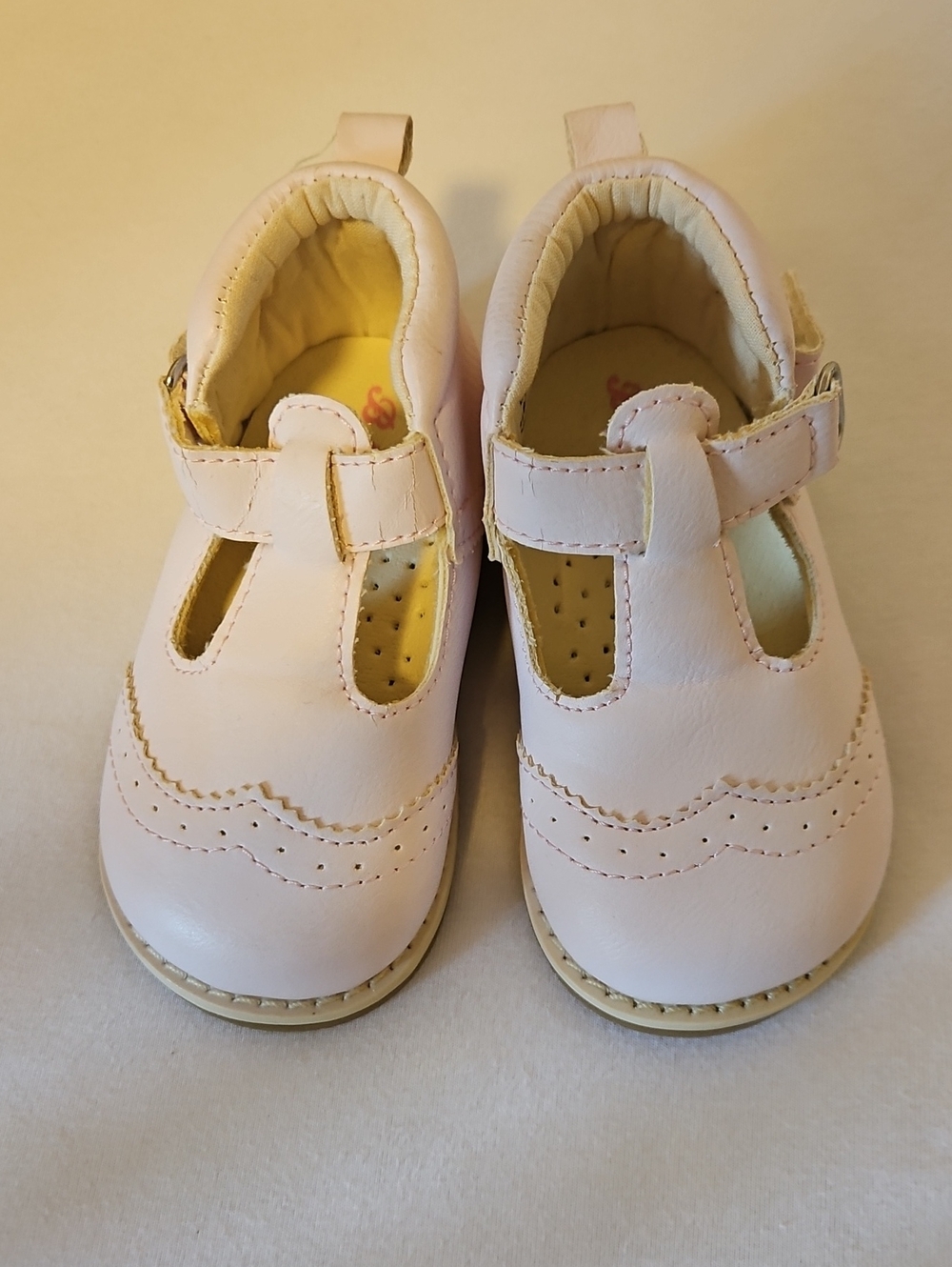 H&M light Pink Dress Shoes with Mary Jane t strap Design